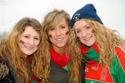 31 March 2012; Orla, left, Jacqueline and Aine, right, Mooney from Garrycastle, on their way to the game. AIB GAA Football All-Ireland Senior Club Championship Final, Replay, Crossmaglen Rangers v Garrycastle, Kingspan Breffni Park, Cavan. Photo by Sportsfile