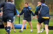2 April 2012; Leinster's Jack McGrath during squad training ahead of their side's Heineken Cup Quarter-Final game against Cardiff Blues on Saturday. Leinster Rugby Squad Training. UCD, Belfield, Dublin. Picture credit: Brendan Moran / SPORTSFILE