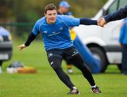 2 April 2012; Leinster's Brian O'Driscoll in action during squad training ahead of their side's Heineken Cup Quarter-Final game against Cardiff Blues on Saturday. Leinster Rugby Squad Training. UCD, Belfield, Dublin. Picture credit: Brendan Moran / SPORTSFILE