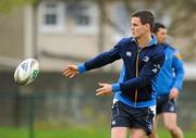 2 April 2012; Leinster's Jonathan Sexton in action during squad training ahead of their side's Heineken Cup Quarter-Final game against Cardiff Blues on Saturday. Leinster Rugby Squad Training. UCD, Belfield, Dublin. Picture credit: Brendan Moran / SPORTSFILE