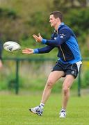 2 April 2012; Leinster's Jonathan Sexton in action during squad training ahead of their side's Heineken Cup Quarter-Final game against Cardiff Blues on Saturday. Leinster Rugby Squad Training. UCD, Belfield, Dublin. Picture credit: Brendan Moran / SPORTSFILE