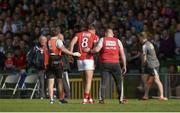 22 July 2017; Aidan Walsh of Cork leaves the field after he picked up an injury during the GAA Football All-Ireland Senior Championship Round 4A match between Cork and Mayo at Gaelic Grounds in Co. Limerick. Photo by Piaras Ó Mídheach/Sportsfile