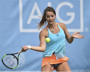 29 July 2017; Jodie Burrage of England in action against Sinead Lohan of Ireland during Women's Singles final match at the AIG Irish Open Tennis Championships at Fitzwilliam Lawn Tennis Club, in Winton Road, Ranelagh, Dublin. Photo by Matt Browne/Sportsfile
