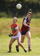 29 July 2017; Aoife McCoy of Armagh in action against Laura Brennan of Westmeath during the TG4 All Ireland Senior Championship Qualifier match between Armagh and Westmeath at Lannleire GFC, Dunleer in Louth. Photo by Sam Barnes/Sportsfile