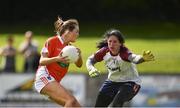 29 July 2017; Aimee Mackin of Armagh in action against Karen Walsh of Westmeath during the TG4 All Ireland Senior Championship Qualifier match between Armagh and Westmeath at Lannleire GFC, Dunleer in Louth. Photo by Sam Barnes/Sportsfile