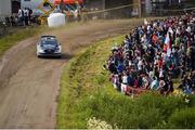 29 July 2017; Ott Tänak of Estonia and Martin Järveoja of Estonia compete in their Ford Fiesta WRC during Special Stage 16 of the Neste Rally Finland in Ouninpohja, Finland. Photo by Philip Fitzpatrick/Sportsfile