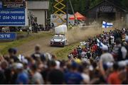 29 July 2017; theirry Neuville of Belgium and Nicolas Gilsoul of Belgium compete in their Hyundai Motorsport i20 Coupe WRC during Special Stage 19 of the Neste Rally Finland in Ouninpohja, Finland. Photo by Philip Fitzpatrick/Sportsfile