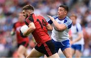 29 July 2017; Connaire Harrison of Down in action against Ryan Wylie of Monaghan during the GAA Football All-Ireland Senior Championship Round 4B match between Down and Monaghan at Croke Park in Dublin. Photo by Stephen McCarthy/Sportsfile