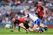 29 July 2017; Niall McParland of Down in action against Colin Walshe of Monaghan during the GAA Football All-Ireland Senior Championship Round 4B match between Down and Monaghan at Croke Park in Dublin. Photo by Stephen McCarthy/Sportsfile