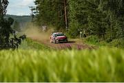 29 July 2017; Craig Breen of Ireland and Scott Martin of Great Britain compete in their Citroën Total Abu Dhabi WRT Citroën C3 WRC during Special Stage 19 of the Neste Rally Finland in Ouninpohja, Finland. Photo by Philip Fitzpatrick/Sportsfile