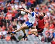 29 July 2017; Connaire Harrison of Down in action against Fintan Kelly of Monaghan during the GAA Football All-Ireland Senior Championship Round 4B match between Down and Monaghan at Croke Park in Dublin. Photo by Stephen McCarthy/Sportsfile