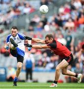 29 July 2017; Darren Freeman of Monaghan in action against Darren O'Hagan of Down during the GAA Football All-Ireland Senior Championship Round 4B match between Down and Monaghan at Croke Park in Dublin. Photo by Stephen McCarthy/Sportsfile