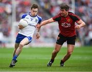 29 July 2017; Karl O'Connell of Monaghan in action against Peter Turley of Down during the GAA Football All-Ireland Senior Championship Round 4B match between Down and Monaghan at Croke Park in Dublin. Photo by Stephen McCarthy/Sportsfile