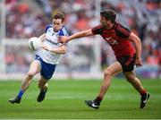29 July 2017; Karl O'Connell of Monaghan in action against Peter Turley of Down during the GAA Football All-Ireland Senior Championship Round 4B match between Down and Monaghan at Croke Park in Dublin. Photo by Stephen McCarthy/Sportsfile