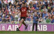 29 July 2017; Darragh O'Hanlon of Down kicks a point wide from a free during the GAA Football All-Ireland Senior Championship Round 4B match between Down and Monaghan at Croke Park in Dublin. Photo by Piaras Ó Mídheach/Sportsfile