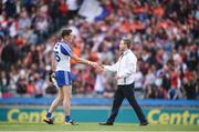 29 July 2017; Conor McManus of Monaghan shakes hands with an umpire following the GAA Football All-Ireland Senior Championship Round 4B match between Down and Monaghan at Croke Park in Dublin. Photo by Stephen McCarthy/Sportsfile