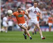 29 July 2017; Gavin McParland of Armagh in action against Paul Cribbin of Kildare during the GAA Football All-Ireland Senior Championship Round 4B match between Armagh and Kildare at Croke Park in Dublin. Photo by Stephen McCarthy/Sportsfile