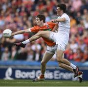 29 July 2017; Andrew Murnin of Armagh in action against Mick O'Grady of Kildare during the GAA Football All-Ireland Senior Championship Round 4B match between Armagh and Kildare at Croke Park in Dublin. Photo by Stephen McCarthy/Sportsfile