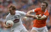 29 July 2017; Paul Cribbin of Kildare in action against Brendan Donaghy of Armagh during the GAA Football All-Ireland Senior Championship Round 4B match between Armagh and Kildare at Croke Park in Dublin. Photo by Piaras Ó Mídheach/Sportsfile