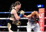 29 July 2017; Katie Taylor, left, in action against Jasmine Clarkson during their lightweight bout at the Barclays Center in Brooklyn, New York, USA. Photo by Tom Casino/ SHOWTIME/ Sportsfile
