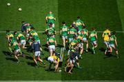 30 July 2017; Kerry players break away from their team photograph prior to the GAA Football All-Ireland Senior Championship Quarter-Final match between Kerry and Galway at Croke Park in Dublin. Photo by Stephen McCarthy/Sportsfile