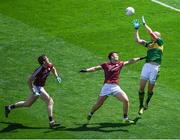 30 July 2017; Kieran Donaghy of Kerry beats Liam Silke and David Walsh, left, of Galway on his way to scoring his side's first goal during the GAA Football All-Ireland Senior Championship Quarter-Final match between Kerry and Galway at Croke Park in Dublin. Photo by Stephen McCarthy/Sportsfile