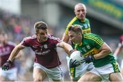 30 July 2017; James O’Donoghue of Kerry in action against Eoghan Kerin of Galway during the GAA Football All-Ireland Senior Championship Quarter-Final match between Kerry and Galway at Croke Park in Dublin. Photo by Ramsey Cardy/Sportsfile
