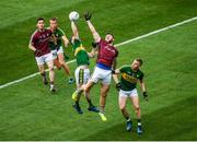 30 July 2017; Damien Comer of Galway in action against Mark Griffin and Peter Crowley, right, of Kerry during the GAA Football All-Ireland Senior Championship Quarter-Final match between Kerry and Galway at Croke Park in Dublin. Photo by Stephen McCarthy/Sportsfile