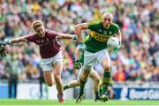 30 July 2017; Kieran Donaghy of Kerry is tackled by Gary O'Donnell of Galway during the GAA Football All-Ireland Senior Championship Quarter-Final match between Kerry and Galway at Croke Park in Dublin. Photo by Ramsey Cardy/Sportsfile