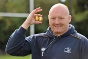 3 April 2012; Former Leinster and Ireland hooker Bernard Jackman lines out to support St Michael’s House fundraising event that will be taking place before Leinster’s home Heineken Cup Quarter-Final against the Cardiff Blues in the Aviva Stadium on Saturday. Dundalk Institute of Technology will be selling Butlers chocolate truffle eggs. The eggs will be €2 and all proceeds will go to the St Michael’s House. DCU Sportsgrounds, Dublin. Picture credit: Brendan Moran / SPORTSFILE