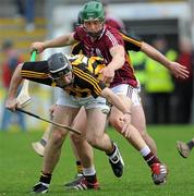 1 April 2012; Paddy Hogan, Kilkenny, in action against Niall Burke, Galway. Allianz Hurling League Division 1A, Round 5, Kilkenny v Galway, Nowlan Park, Kilkenny. Picture credit: Brian Lawless / SPORTSFILE