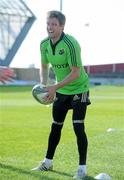 4 April 2012; Munster's Ronan O'Gara in action during squad training ahead of their Heineken Cup Quarter-Final game against Ulster on Sunday. Munster Rugby Squad Training, Thomond Park, Limerick. Picture credit: Diarmuid Greene / SPORTSFILE