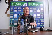 4 April 2012; Munster's Paul O'Connell during a press conference ahead of their Heineken Cup Quarter-Final game against Ulster on Sunday. Munster Rugby Press Conference, Thomond Park, Limerick. Picture credit: Diarmuid Greene / SPORTSFILE