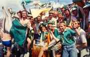 12 June 1988; A general view of Republic of Ireland supporters during the UEFA European Football Championship Finals Group B match between England and Republic of Ireland at Neckarstadion in Stuttgart, Germany. Photo by Ray McManus/Sportsfile