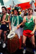 12 June 1988; A general view of Republic of Ireland supporters during the UEFA European Football Championship Finals Group B match between England and Republic of Ireland at Neckarstadion in Stuttgart, Germany. Photo by Ray McManus/Sportsfile