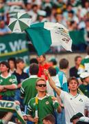 15 June 1988; Republic of Ireland supporters during the UEFA European Football Championship Finals Group B match between Republic of Ireland and USSR at the Niedersachen Stadium in Hanover, Germany. Photo by Ray McManus/Sportsfile