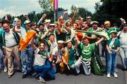 12 June 1988; A general view of Republic of Ireland supporters prior to the UEFA European Football Championship Finals Group B match between England and Republic of Ireland at Neckarstadion in Stuttgart, Germany. Photo by Ray McManus/Sportsfile