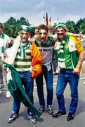 12 June 1988; A general view of Republic of Ireland supporters prior to the UEFA European Football Championship Finals Group B match between England and Republic of Ireland at Neckarstadion in Stuttgart, Germany. Photo by Ray McManus/Sportsfile