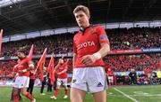 31 March 2012; Munster's Ronan O'Gara makes his way out for the start of the game. Celtic League, Munster v Leinster, Thomond Park, Limerick. Picture credit: Diarmuid Greene / SPORTSFILE