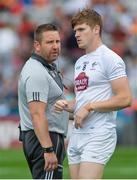 29 July 2017; Kildare manager Cian O'Neill with Kevin Feely before the GAA Football All-Ireland Senior Championship Round 4B match between Armagh and Kildare at Croke Park in Dublin. Photo by Piaras Ó Mídheach/Sportsfile