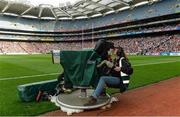 29 July 2017; A general view of a television camera operator during the GAA Football All-Ireland Senior Championship Round 4B match between Down and Monaghan at Croke Park in Dublin. Photo by Piaras Ó Mídheach/Sportsfile