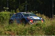 30 July 2017; theirry Neuville of Belgium and Nicolas Gilsoul of Belgium compete in their Hyundai Motorsport i20 Coupe WRC during Special Stage 23 of the Neste Rally Finland in Lempaa, Finland. Photo by Philip Fitzpatrick/Sportsfile