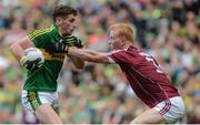 30 July 2017; Paul Geaney of Kerry and Declan Kyne of Galway during the GAA Football All-Ireland Senior Championship Quarter-Final match between Kerry and Galway at Croke Park in Dublin. Photo by Piaras Ó Mídheach/Sportsfile
