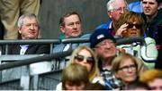 30 July 2017; Ard Stiúrthóir of the GAA Páraic Duffy, left, and former Taoiseach Enda Kenny, T.D. during the GAA Football All-Ireland Senior Championship Quarter-Final match between Mayo and Roscommon at Croke Park in Dublin. Photo by Ramsey Cardy/Sportsfile