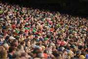 30 July 2017; Some of the 65,746 supporters who attended the games watch from the Cusack Stand during the GAA Football All-Ireland Senior Championship Quarter-Final match between Mayo and Roscommon at Croke Park in Dublin. Photo by Ray McManus/Sportsfile