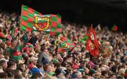30 July 2017; Mayo supporters amongst the 65,746 supporters who attended the games watch from the Cusack Stand during the GAA Football All-Ireland Senior Championship Quarter-Final match between Mayo and Roscommon at Croke Park in Dublin. Photo by Ray McManus/Sportsfile