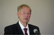 31 July 2017; In attendance is #hurlthehabit ambassador and former commentator Mícheál Ó Muircheartaigh at the launch of the 2017 GAA Health & Wellbeing Theme Day, taking place on August 13th in Croke Park for the All Ireland Hurling Semi-final between Cork and Waterford. For more information, visit: www.gaa.ie/community Follow: @officialgaa or Like: www.facebook.com/officialgaa. Croke Park, in Dublin. Photo by Piaras Ó Mídheach/Sportsfile