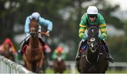 31 July 2017; Le Richebourg, with Barry Geraghty up, on their way to winning the Galwaybayhotel.com & Radissonhotelgalway.com Novice Hurdle during the Galway Races Summer Festival 2017 at Ballybrit, in Galway. Photo by Cody Glenn/Sportsfile