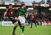 31 July 2017; Achille Campion of Cork City in action against Rob Cornwall of Bohemians during the SSE Airtricity League Premier Division match between Cork City and Bohemians at Turners Cross, in Cork. Photo by David Maher/Sportsfile
