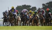 31 July 2017; Whiskey Sour, second from left, with Aubrey McMahon up, on their way to winning the Connacht Hotel (QR) Handicap on Whiskey Sour during the Galway Races Summer Festival 2017 at Ballybrit, in Galway. Photo by Cody Glenn/Sportsfile